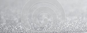 Abstract silver glitter background