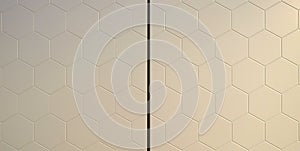 Abstract silver metal background. Geometric hexagons.