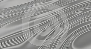 Abstract Silver Metallic Texture with Curved Lines