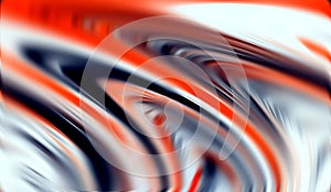 Abstract silver orange red gray colors and lines background. Lines in motion