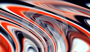 Abstract silver orange red gray dark colors and lines background. Lines in motion