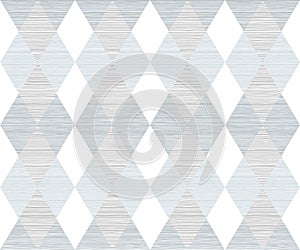 Abstract Silver and White Rhombus Geometric Seamless Pattern Background