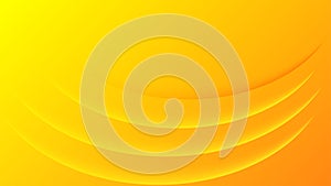 Abstract Simple Curves in Orange and Yellow Gradient Background