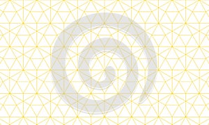 Abstract simple geometric vector seamless pattern with gold line texture on white background.