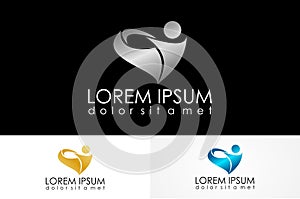 people love metalic logo