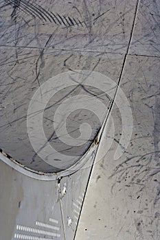 Abstract skate park ramp