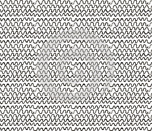 Abstract Sketched Scribble Waves Seamless Background Pattern