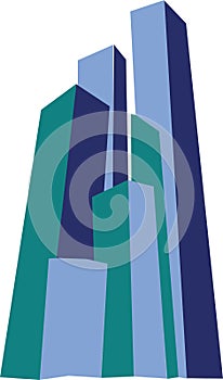 Abstract skyscraper downtown