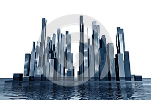 Abstract skyscrapers 3d