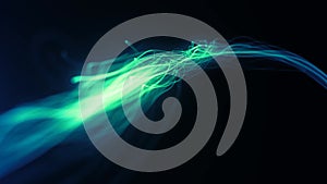 Abstract Slow Motion Swirling Strings Particles Background Loop