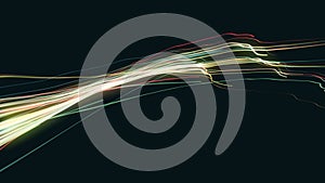 Abstract Slow Motion Swirling Strings Particles Background Loop