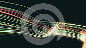Abstract Slow Motion Swirling Strings Particles Background Loop