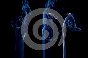 Abstract smoke on black background