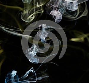 Abstract smoke curve