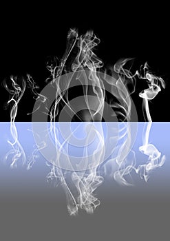 Abstract smoke dark background