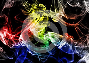 Abstract smoke on dark background