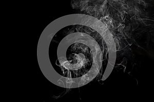 Abstract smoke image on black background,