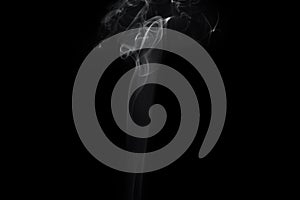 Abstract smoke image on black background,