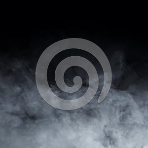 Abstract smoke texture over black background