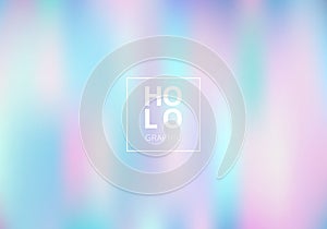 Abstract smoot blurred holographic gradient background. Hologram Luxury trendy tender pearlescent