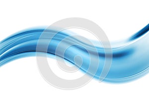 Abstract smooth blue wavy background