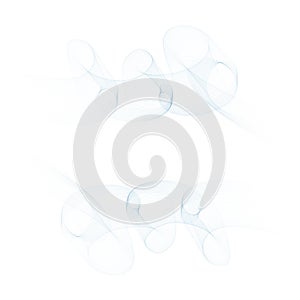 Abstract smooth color wave vector. Curve flow blue motion illustration. Smoke design.