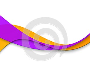 Abstract smooth color wave vector. Curve flow motion illustration.