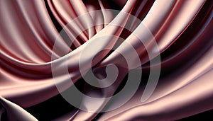 Abstract smooth elegant fabric. Silk texture of soft background. Flowing waves textile