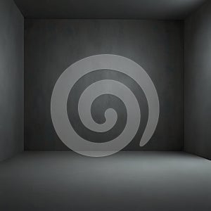 Abstract smooth empty grey studio photo