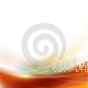 Abstract smooth flow and dot pattern background for technology,