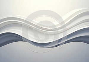 Abstract smooth flowing wave pattern with a soft gradient background, representing fluid motion