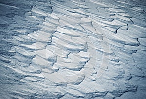 Abstract snow drifts