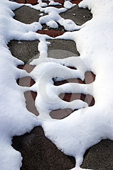 Abstract snow pattern