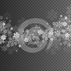 Abstract Snowflakes Overlay Effect