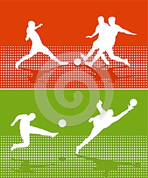 Abstract soccer background