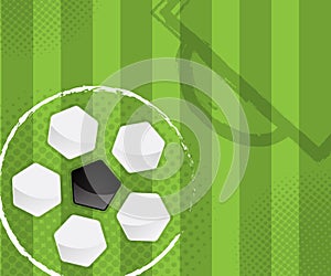 Abstract soccer background vector