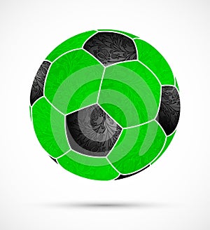 Abstract soccer ball