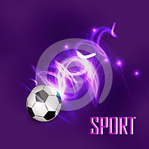 Abstract soccer ball background. Vector illustration