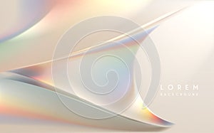 Abstract soft color light refraction background photo