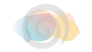 Abstract Soft Gradient Transparent Shapes Vector, vector design Generative AI