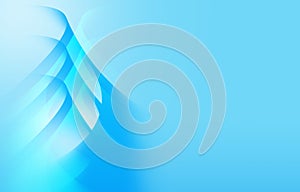 Abstract Soft light blue background with curve pattern graphics gradient color
