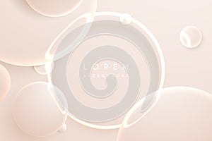 Abstract soft light circle background