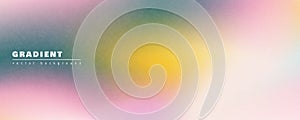 Abstract soft pastel gradient background with a subtle noise texture. Colorful blurred mesh backdrop in pink, green and yellow for