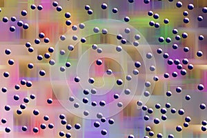 Abstract bubbles colorful background, abstract forms and geometries