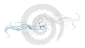 Abstract Soft Wavy Lines Subtle Flow Background, vector design Generative AI