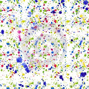 Abstract sophisticated wonderful gorgeous elegant graphic beautiful colorful red yellow violet green and blue splashes and drops o