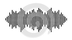 Abstract Sound Equalizer Bars, Digital Audio Visualizer, vector design Generative AI