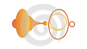 Abstract Sound Wave or Audio Visualizer Vector, vector design Generative AI