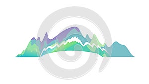 Abstract Sound Wave Dynamic Flow Vector Graphic, vector design Generative AI
