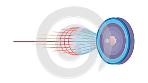 Abstract Sound Wave Energy Vector. Dynamic Audio Frequency Element Design, vector design Generative AI